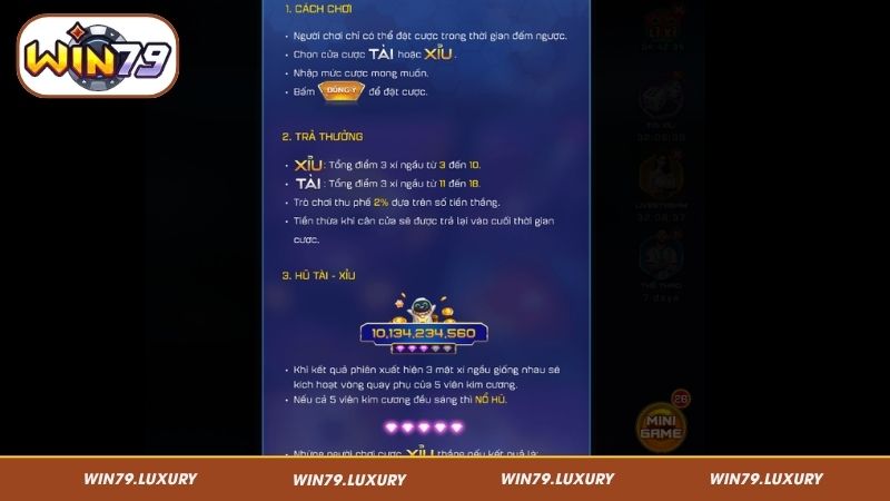 Bí quyết chơi Win79 Tài Xỉu giúp tối ưu lợi nhuận